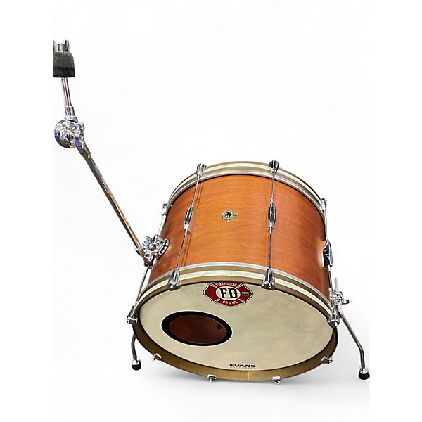 Used Firehouse Drums 3 Piece walnut downbeat Walnut Drum Kit
