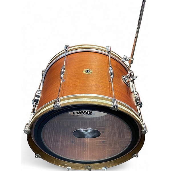 Used Firehouse Drums 3 Piece walnut downbeat Walnut Drum Kit
