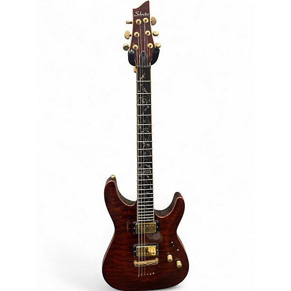 Used Schecter Guitar Research DIAMOND SERIES C-1 CLASSIC Rootbeer Solid Body Electric Guitar