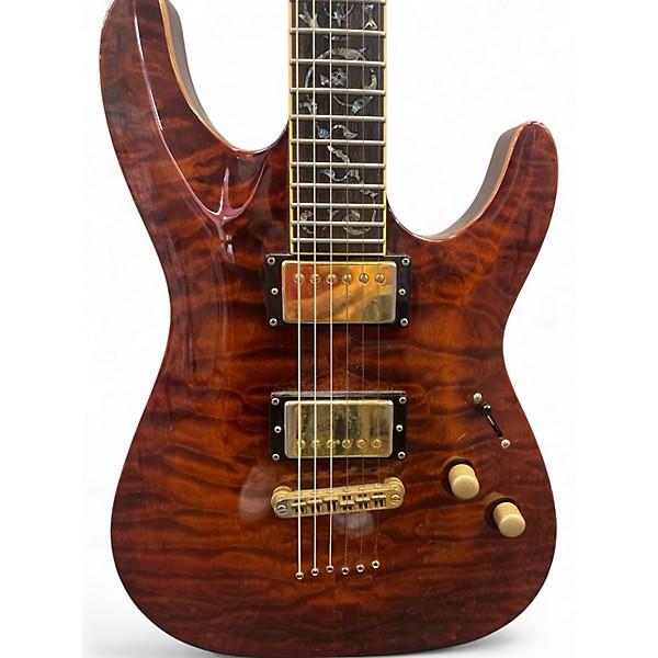 Used Schecter Guitar Research DIAMOND SERIES C-1 CLASSIC Rootbeer Solid Body Electric Guitar