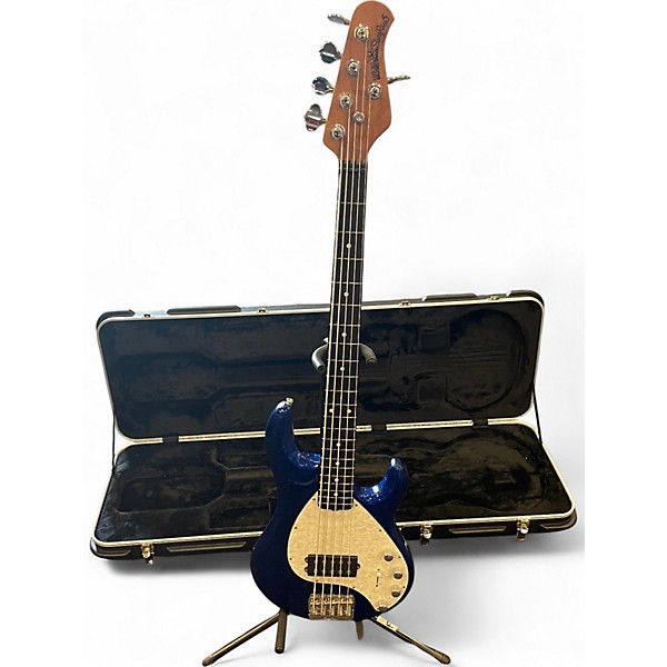 Used Ernie Ball Music Man StingRay 5 Special H TEKTONIC BLUE Electric Bass Guitar
