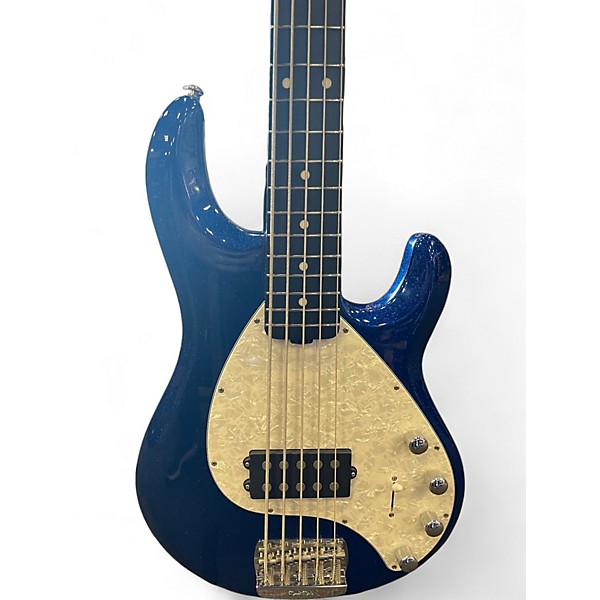 Used Ernie Ball Music Man StingRay 5 Special H TEKTONIC BLUE Electric Bass Guitar