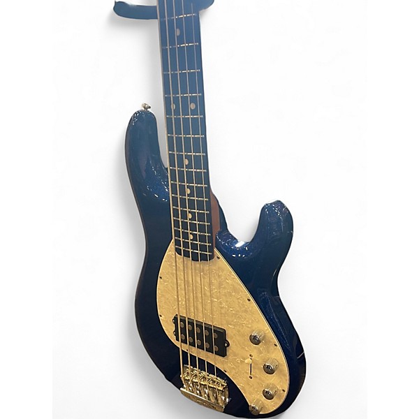 Used Ernie Ball Music Man StingRay 5 Special H TEKTONIC BLUE Electric Bass Guitar