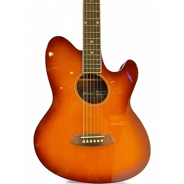Used Ibanez TCY10E Talman VIOLIN BURST Acoustic Electric Guitar