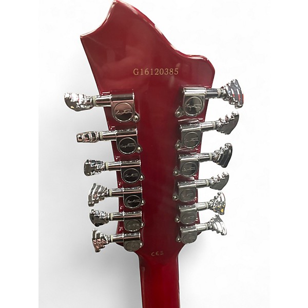 Used Hagstrom Viking Deluxe 12 Red Hollow Body Electric Guitar