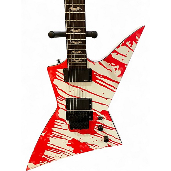 Used ESP LTD DJ600 Dan Jacobs Signature White Solid Body Electric Guitar