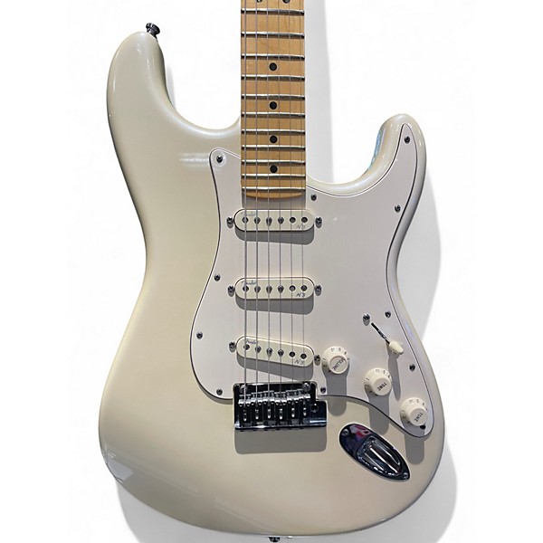 Used Fender American Ultra Stratocaster Olympic Pearl Solid Body Electric Guitar