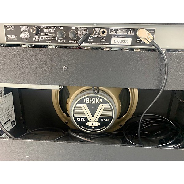 Used Fender 1968 Custom Deluxe Reverb 22W 1x12 Tube Guitar Combo Amp