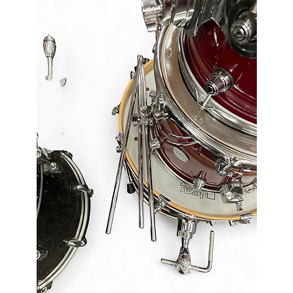 Used DW 5 Piece Design Series Satin Cherry Drum Kit