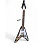 Used Epiphone JIMI HENDRIX FLYING V LOVE DROPS Ebony Solid Body Electric Guitar thumbnail