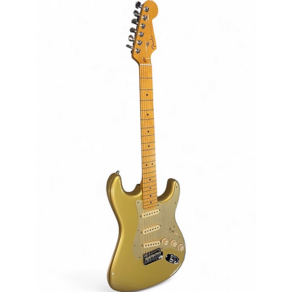 Used Fender FSR American Deluxe Stratocaster Aztec Gold Solid Body Electric Guitar