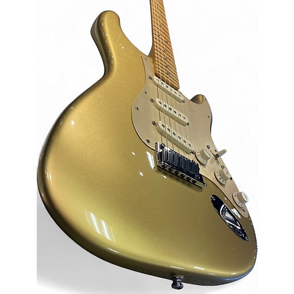 Used Fender FSR American Deluxe Stratocaster Aztec Gold Solid Body Electric Guitar
