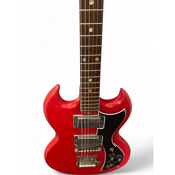 Used Sears K GUITAR Red Solid Body Electric Guitar