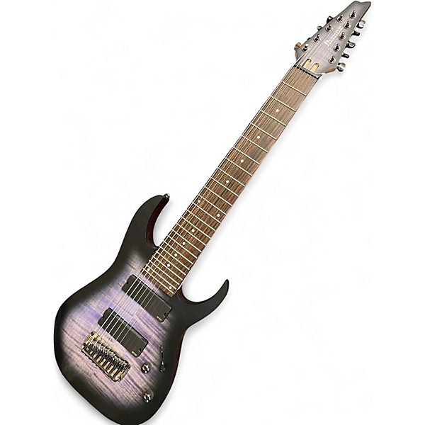 Used Ibanez RGIR9FME Trans Purple Solid Body Electric Guitar