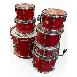 Used Yamaha 7 Piece Absolute Hybrid Maple Red Autumn Drum Kit