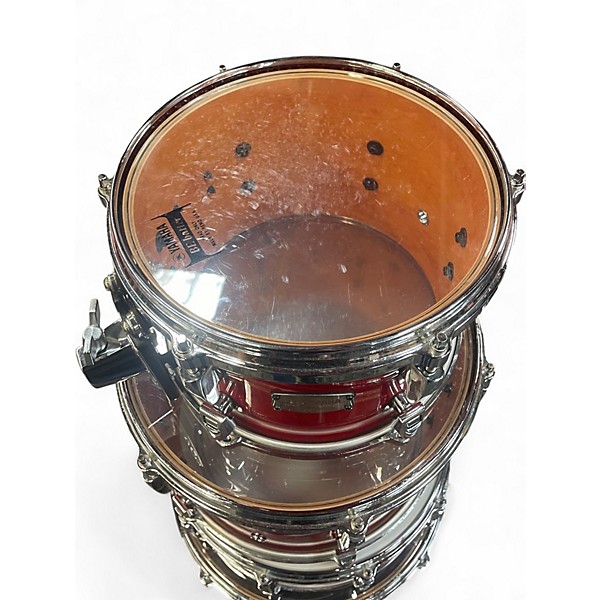 Used Yamaha 7 Piece Absolute Hybrid Maple Red Autumn Drum Kit