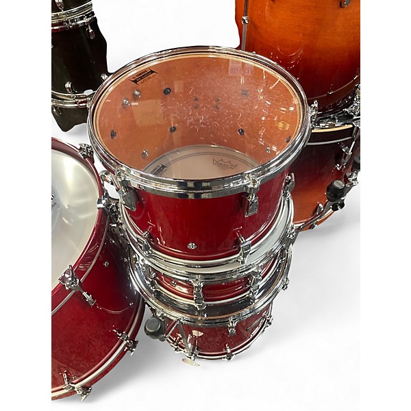 Used Yamaha 7 Piece Absolute Hybrid Maple Red Autumn Drum Kit