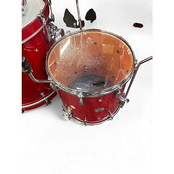 Used Yamaha 7 Piece Absolute Hybrid Maple Red Autumn Drum Kit
