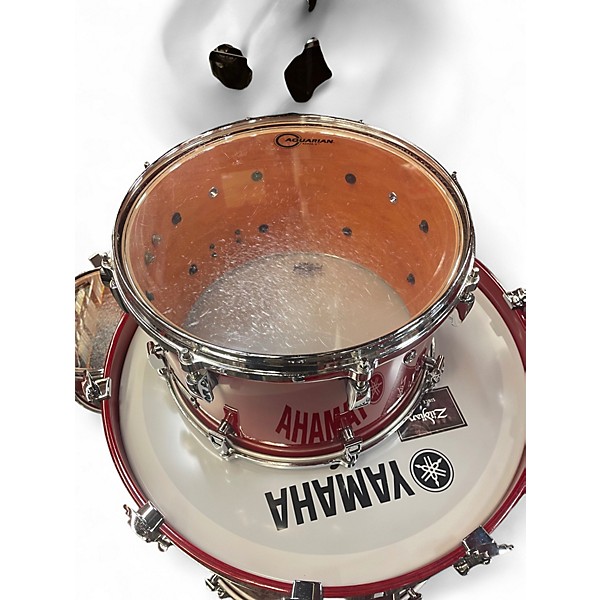 Used Yamaha 7 Piece Absolute Hybrid Maple Red Autumn Drum Kit