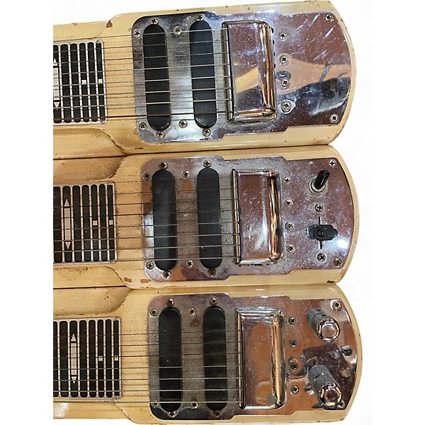 Vintage 1950s Fender T8 Stringmaster Triple Neck Console Lap Steel Blonde Lap Steel