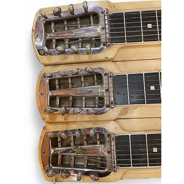 Vintage 1950s Fender T8 Stringmaster Triple Neck Console Lap Steel Blonde Lap Steel