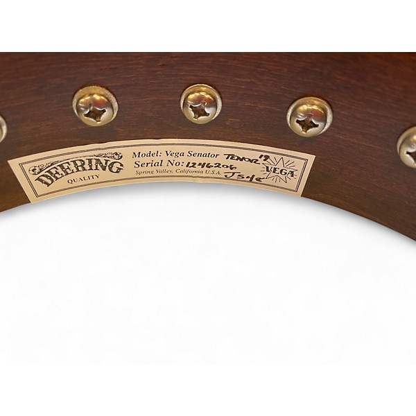 Used Deering SENATOR TENOR 4 STRING  19 Natural Banjo