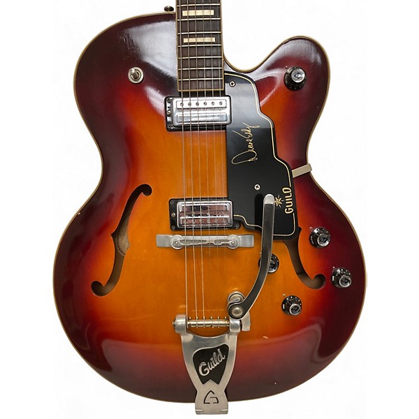 Vintage 1966 Guild DE400 DUANE EDDY SUNBURST Hollow Body Electric Guitar