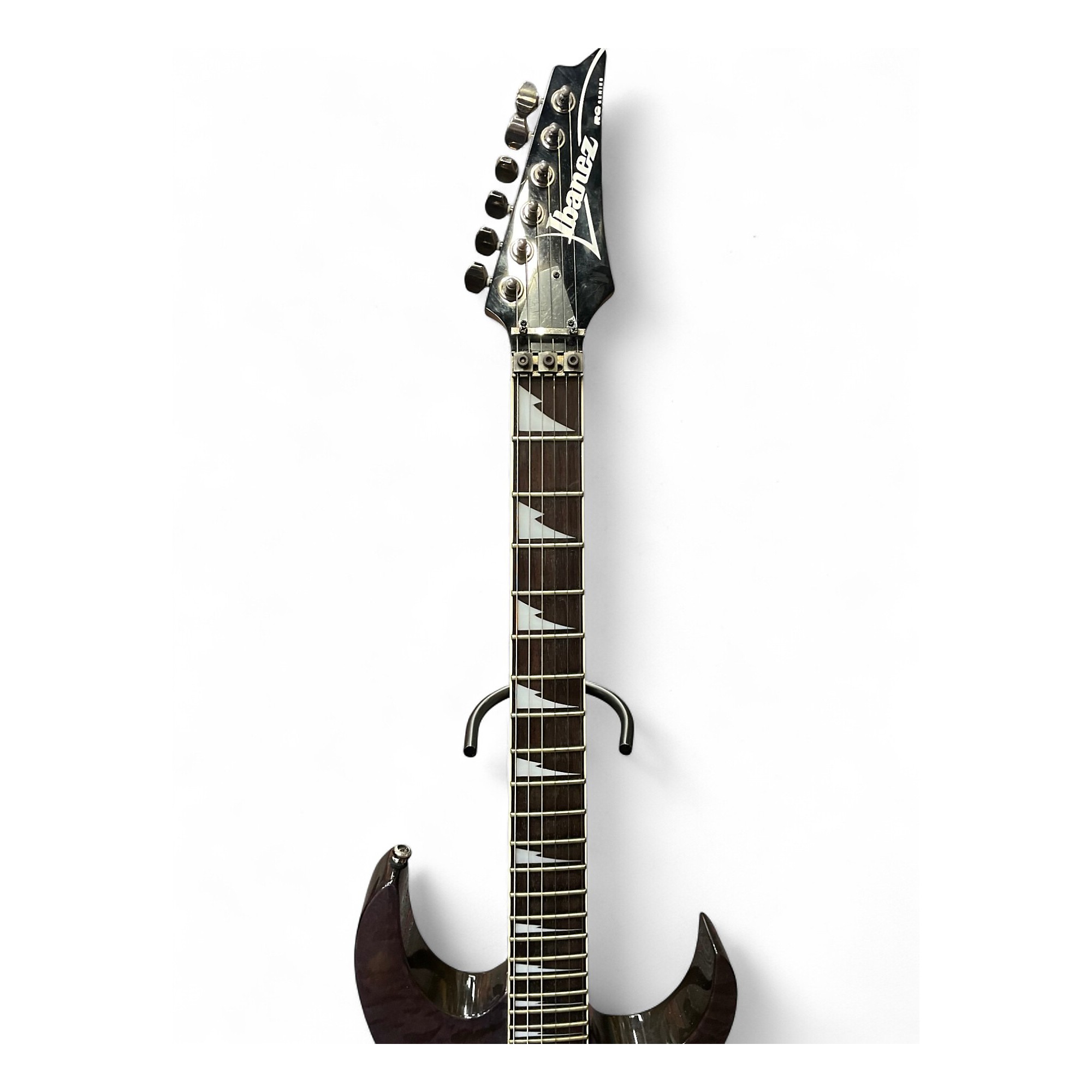 Used Ibanez RG320DX SILVER QUILT Solid Body Electric Guitar SILVER