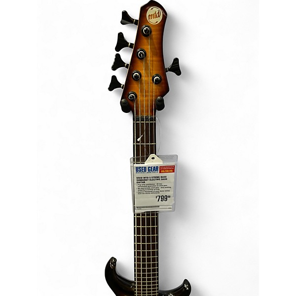 Used MTD 5 STRING BASS Sunburst Electric Bass Guitar
