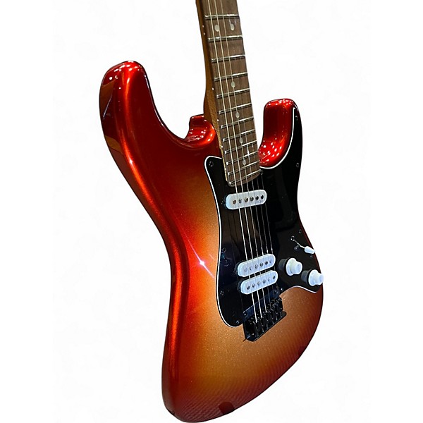 Used Squier Contemporary Stratocaster HSS Sunset Metallic Solid Body Electric Guitar