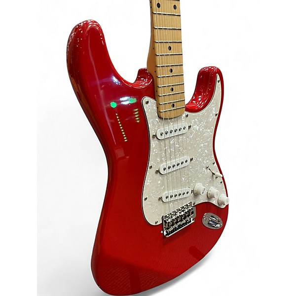 Used Squier Standard Stratocaster red Solid Body Electric Guitar