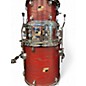 Used Ludwig 5 Piece BackBeat Elite 5-Piece Complete Drum Set With 22" Bass Drum Ruby Grain Drum Kit
