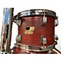 Used Ludwig 5 Piece BackBeat Elite 5-Piece Complete Drum Set With 22" Bass Drum Ruby Grain Drum Kit