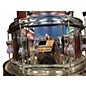 Used Ludwig 5 Piece BackBeat Elite 5-Piece Complete Drum Set With 22" Bass Drum Ruby Grain Drum Kit