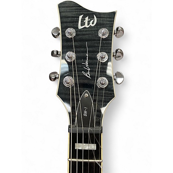Used ESP LTD BW1 Ben Weinman Trans Black Solid Body Electric Guitar