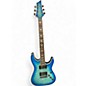 Used Schecter Guitar Research Omen Extreme 6 Blue Burst Solid Body Electric Guitar thumbnail