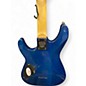 Used Schecter Guitar Research Omen Extreme 6 Blue Burst Solid Body Electric Guitar