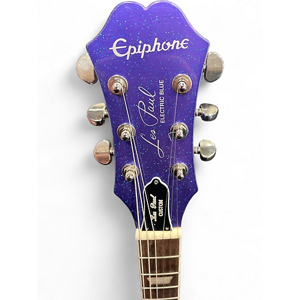 Used Epiphone Tommy Thayer Electric Blue Electric Blue Solid Body Electric Guitar