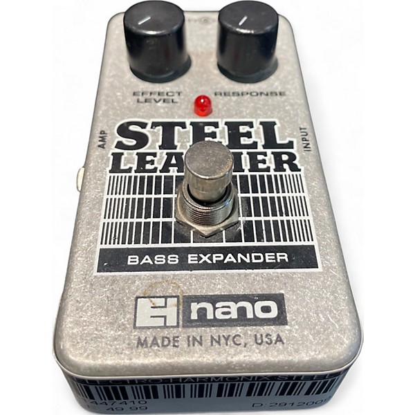 Used Electro-Harmonix Steel Leather Nano Bass Expander Bass Effect Pedal