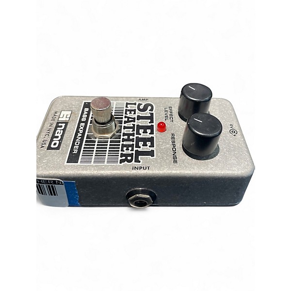 Used Electro-Harmonix Steel Leather Nano Bass Expander Bass Effect Pedal