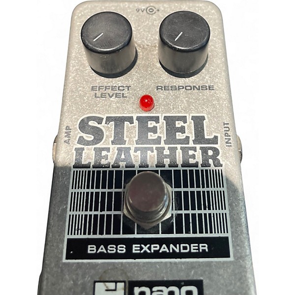 Used Electro-Harmonix Steel Leather Nano Bass Expander Bass Effect Pedal