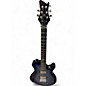 Used Journey Instruments OE990 Blue Ghost Flames Solid Body Electric Guitar thumbnail