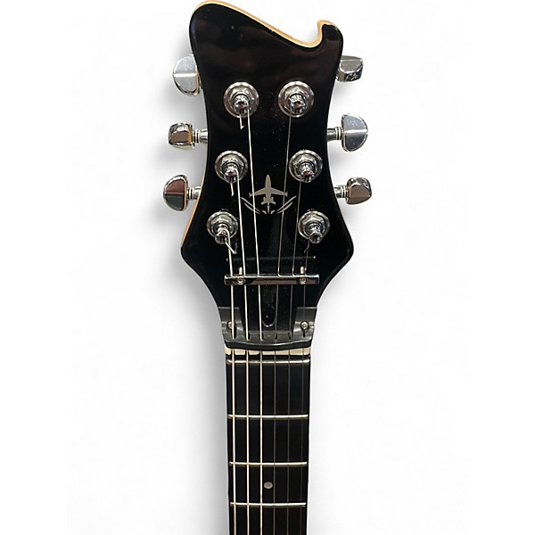 Used Journey Instruments OE990 Blue Ghost Flames Solid Body Electric Guitar