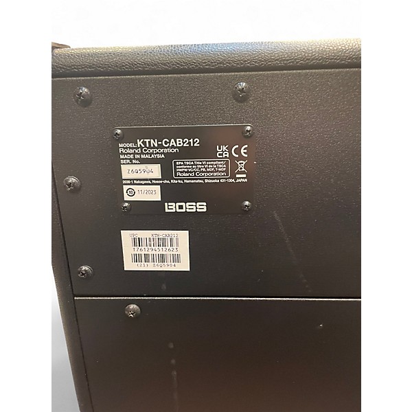 Used BOSS KTN CAB212 Guitar Cabinet