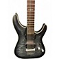 Used Schecter Guitar Research C1 Platinum Trans Black Solid Body Electric Guitar