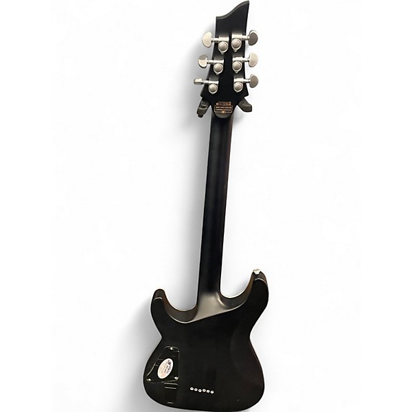 Used Schecter Guitar Research C1 Platinum Trans Black Solid Body Electric Guitar
