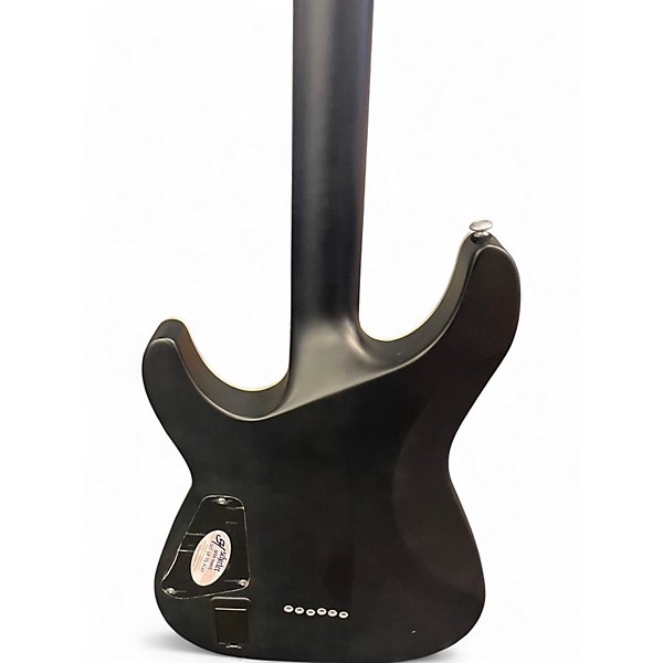 Used Schecter Guitar Research C1 Platinum Trans Black Solid Body Electric Guitar