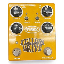 Used T-Rex Engineering Yellow Drive Distortion Effect Pedal
