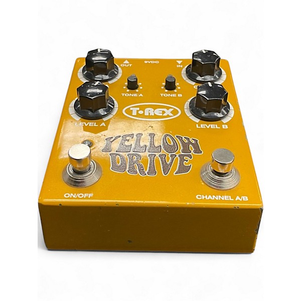 Used T-Rex Engineering Yellow Drive Distortion Effect Pedal