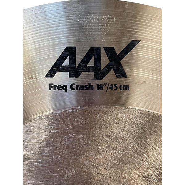 Used SABIAN 18in AAX Frequency Crash Cymbal